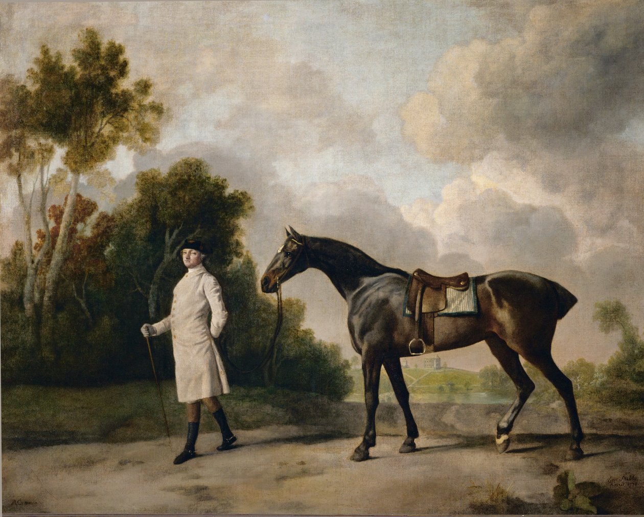 Assheton, první vikomt Curzon, a jeho klisna Maria ... od George Stubbs