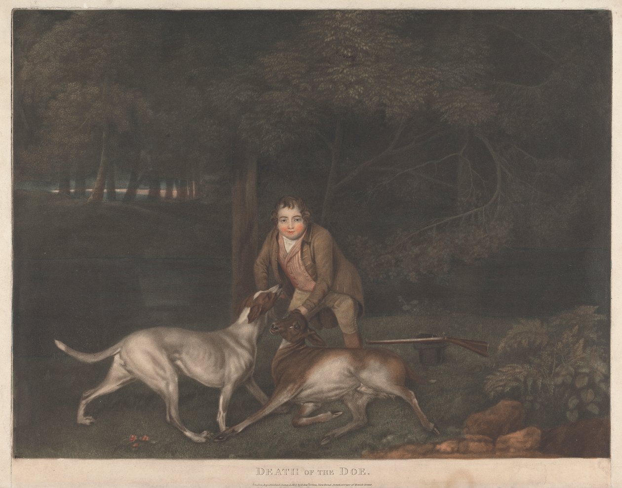 Smrt laně od George Stubbs