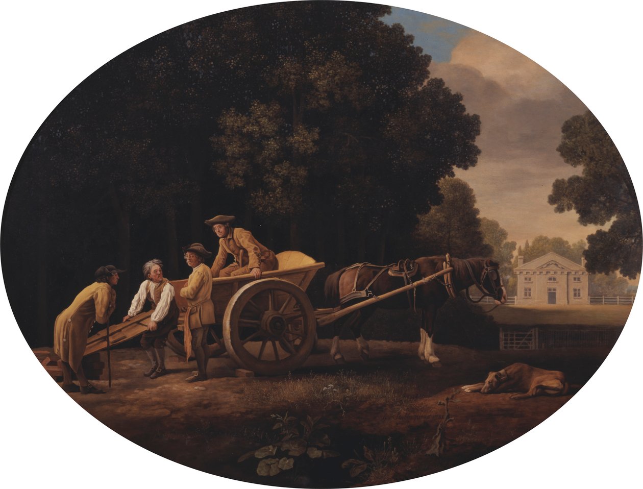 Laborers [1779, Royal Academy of Arts, Londýn, katalog výstavy] od George Stubbs