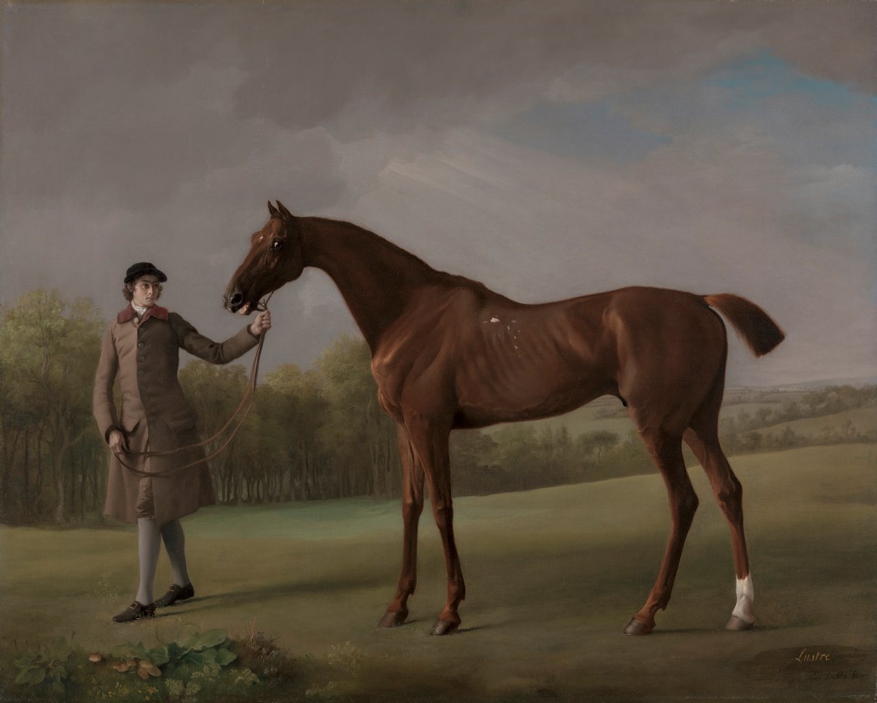 Lustre, držený ženichem od George Stubbs