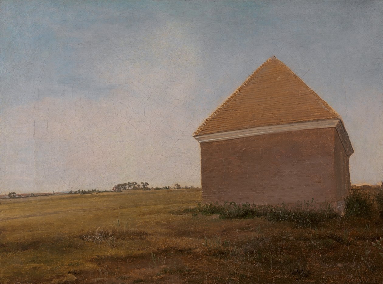 Newmarket Heath, s královskými stájemi na konci Beacon Course, ca. 1765. od George Stubbs