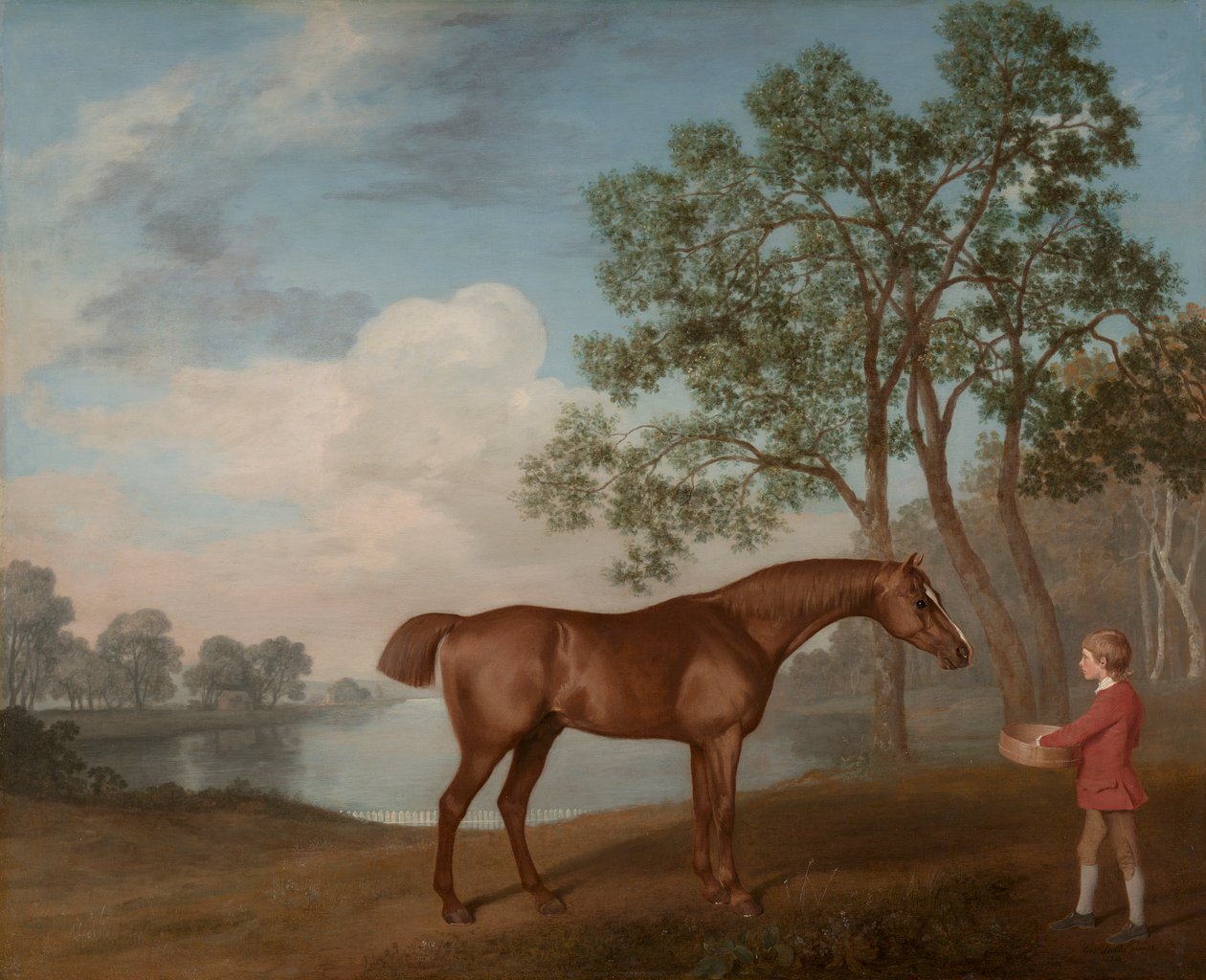 Dýně se stájovým chlapcem od George Stubbs
