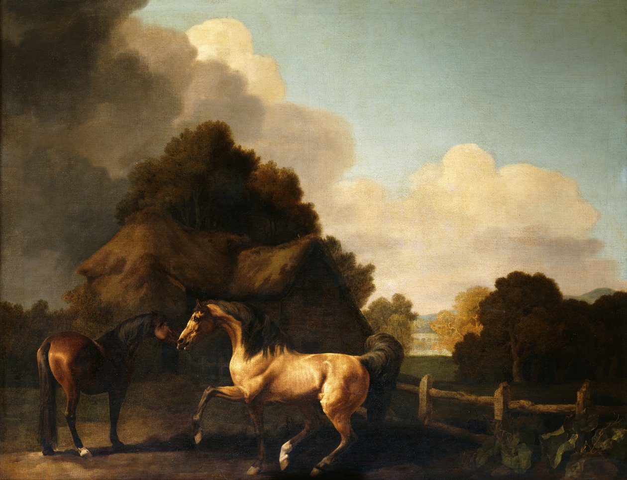 Hřebec a klisna, tradičně nazývaný „Jupiter a klisna“ od George Stubbs