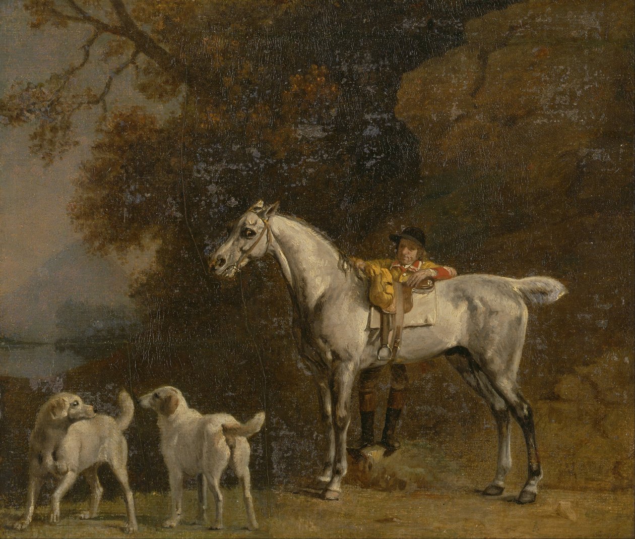 Studie pro nebo po 3. vévodovi z Richmondu s Charleton Hunt od George Stubbs