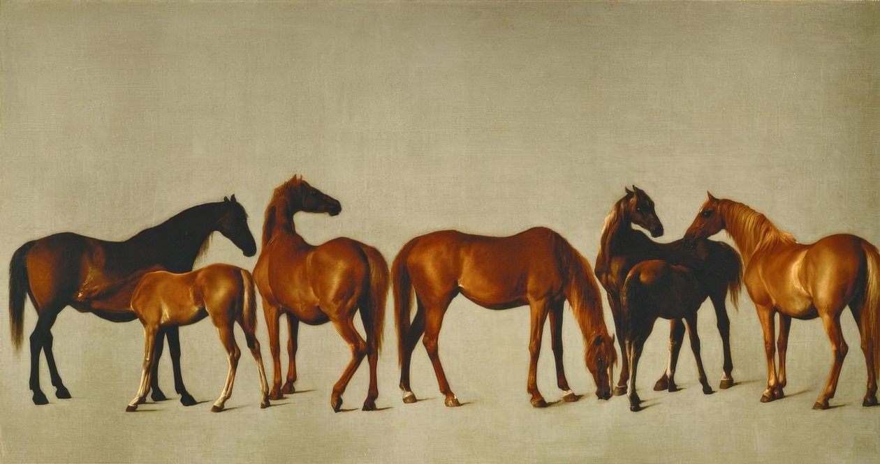 Klisny s filety od George Stubbs
