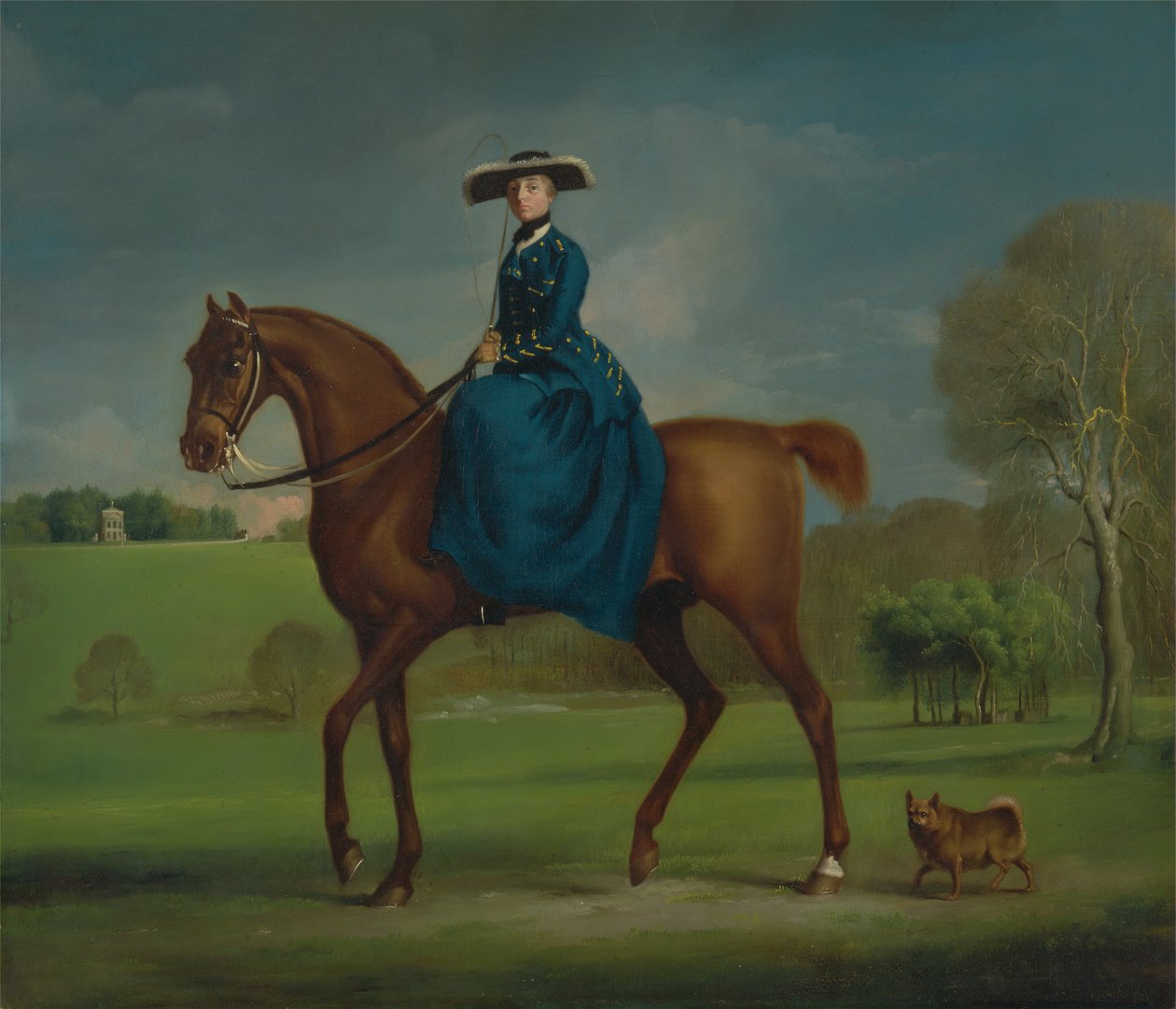 Hraběnka z Coningsby v Kostýmu lovu Charltona, ca. 1760. od George Stubbs