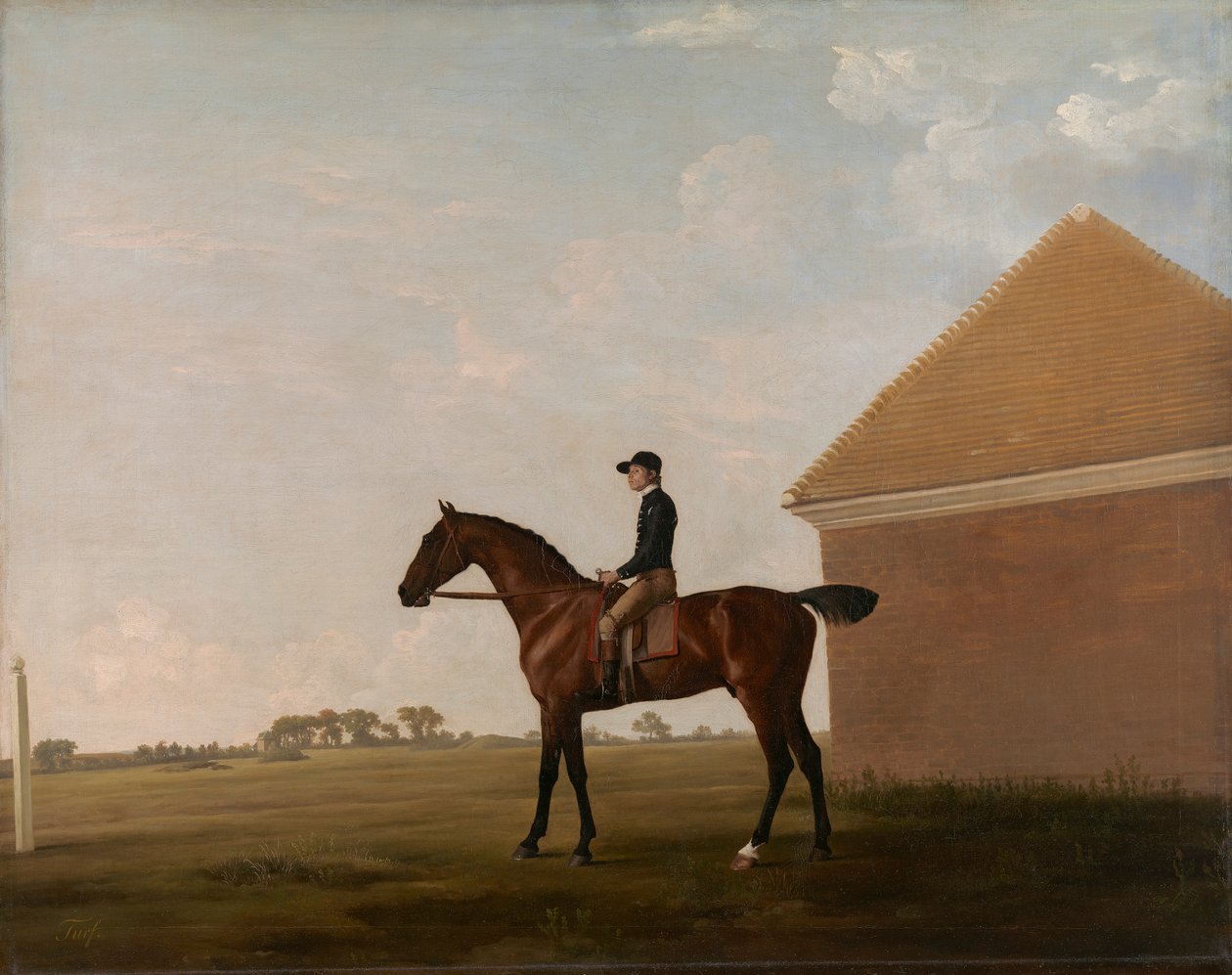 Turf s žokejem v Newmarketu od George Stubbs