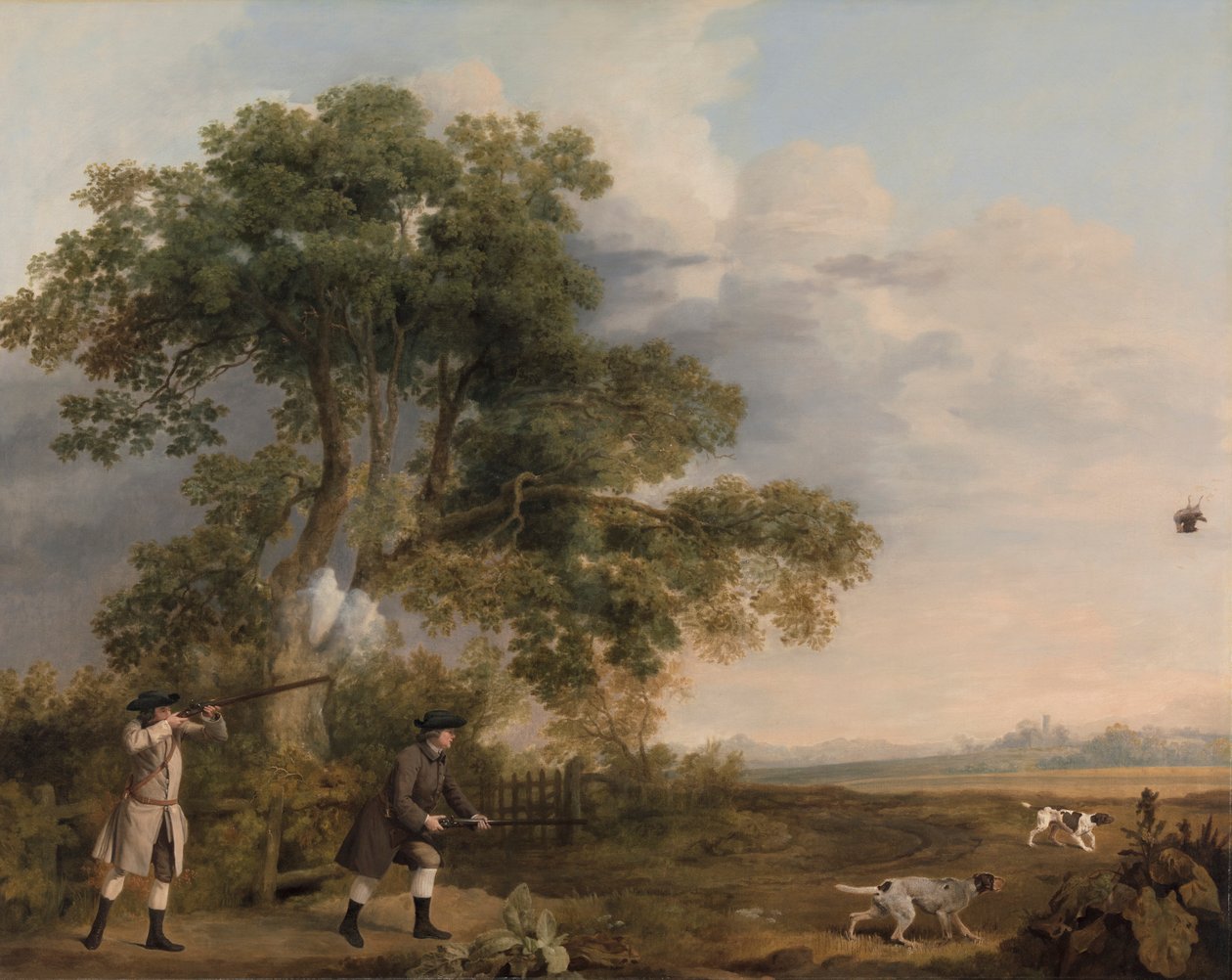 Dva pánové stříleli od George Stubbs