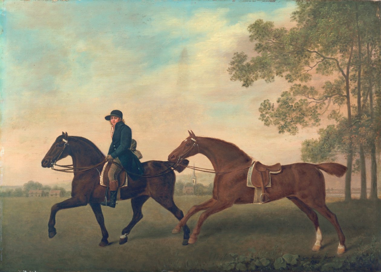 Dva hacky, 1789 od George Stubbs