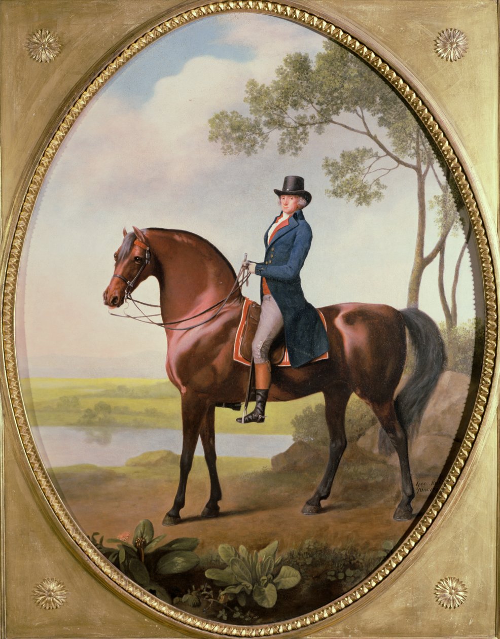 Warren Hastings na arabském koni od George Stubbs