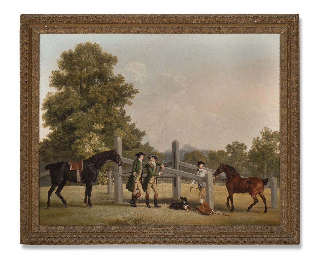 William Henry Cavendish-Bentinck, 3. vévoda z Portlandu a jeho mladší bratr Lord Edward, 1767-68 od George Stubbs