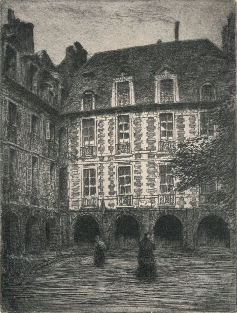 „Dům Victora Huga, Places des Vosges“, 1915 od George T Plowman