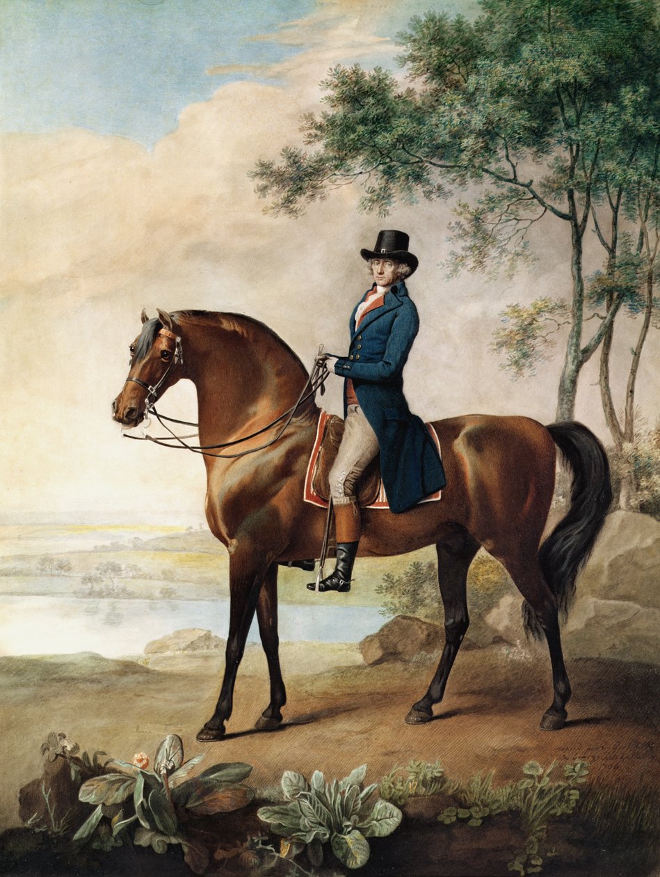 Warren Hastings Esq. na jeho Arabském koni, podle obrazu George Stubbse od George Townley Stubbs