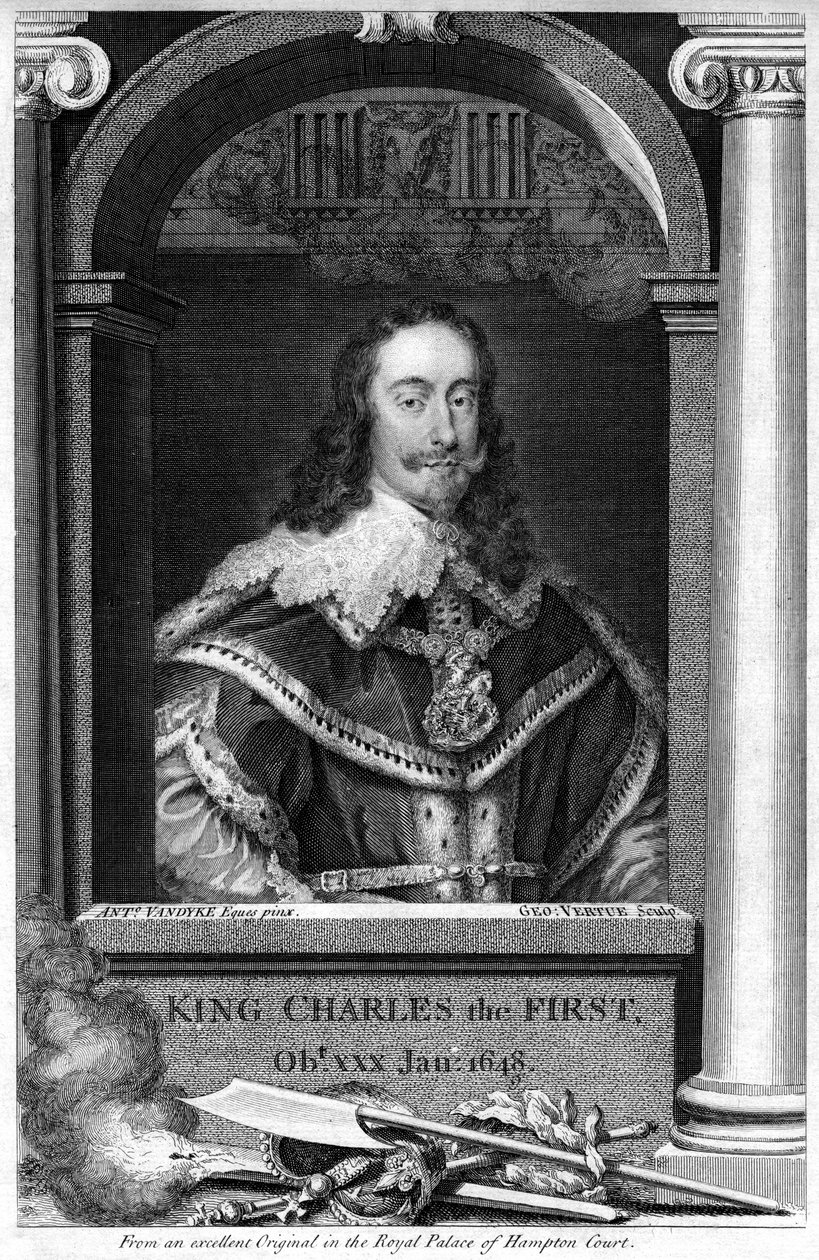 Karel I. Anglický. od George Vertue