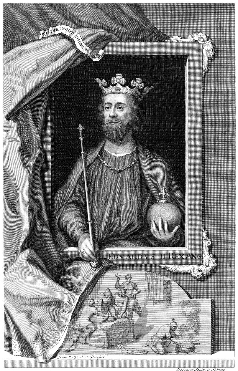 Anglický Edward II. 18. století od George Vertue