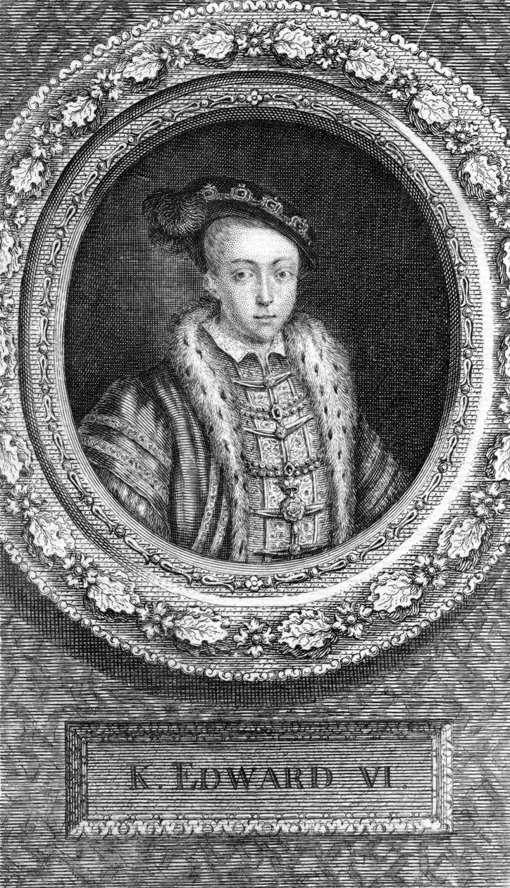 Edward VI., anglický král, 18. století. od George Vertue
