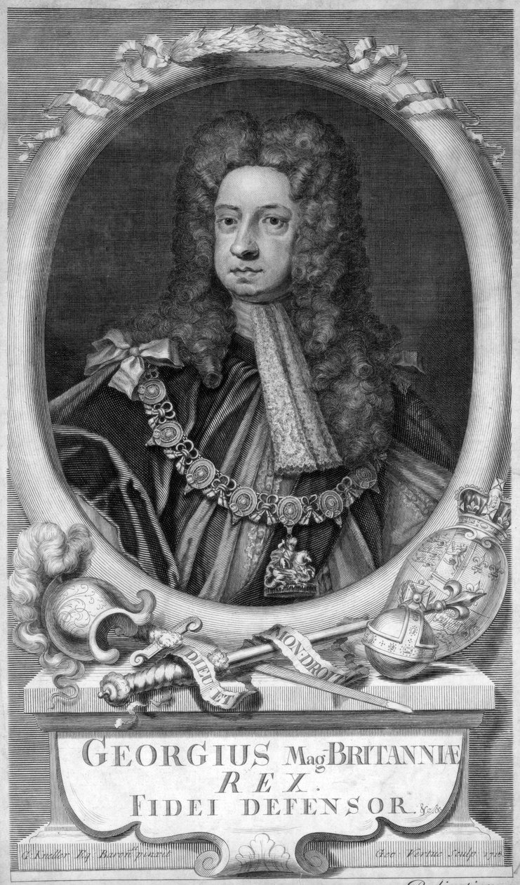 Jiří I., král Velké Británie, 18. století. od George Vertue