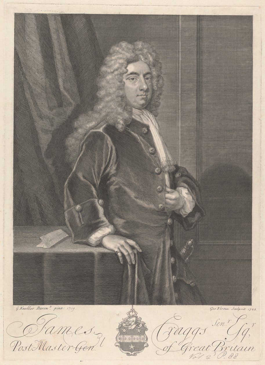 James Craggs starší od George Vertue