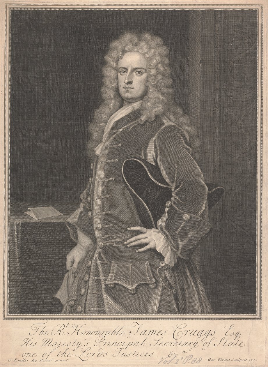 James Craggs, mladší od George Vertue