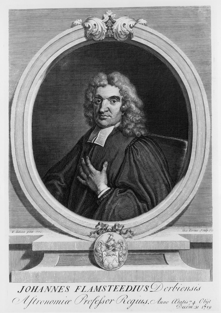 John Flamsteed, astronom, 1712 od George Vertue