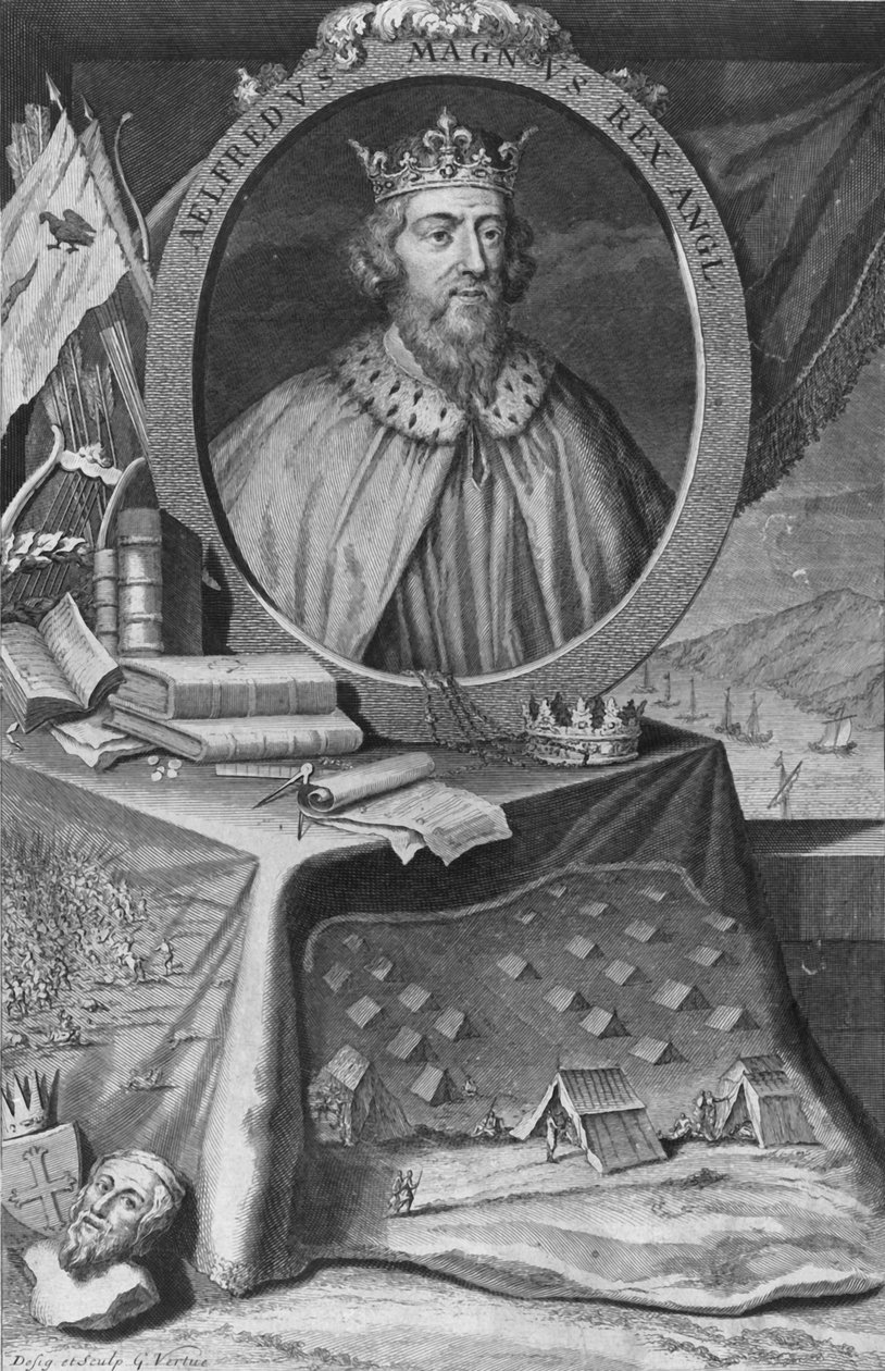 Král Alfred, 1733. od George Vertue