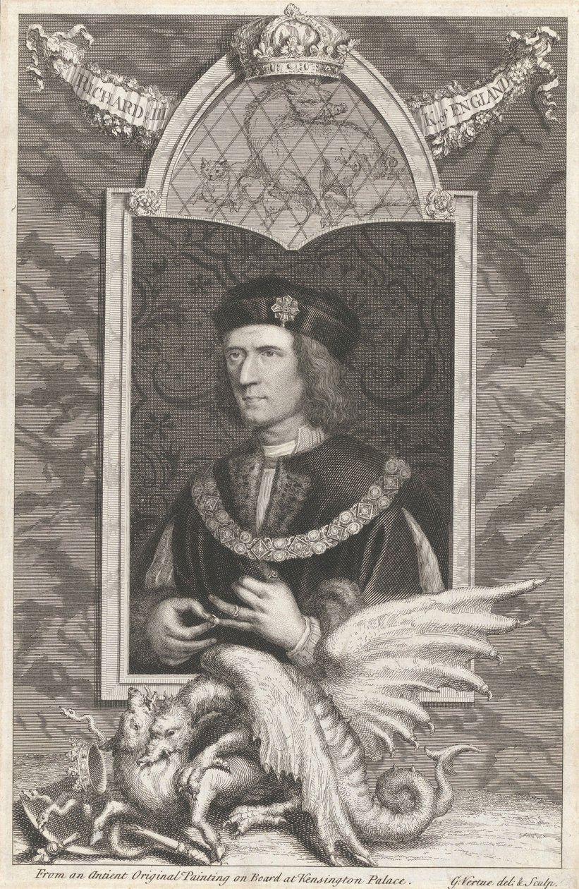 Richard III., král Anglie od George Vertue