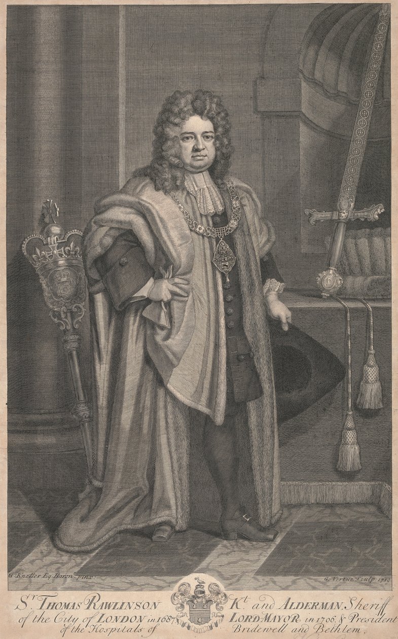 Sir Thomas Rawlinson od George Vertue