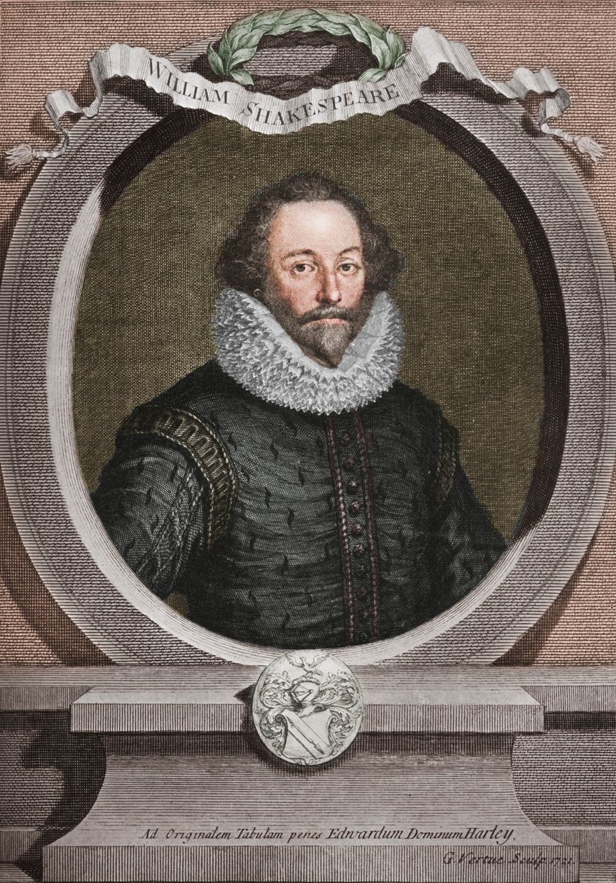 William Shakespeare 1564-1616, anglický básník a dramatik, 1721, 1913 od George Vertue