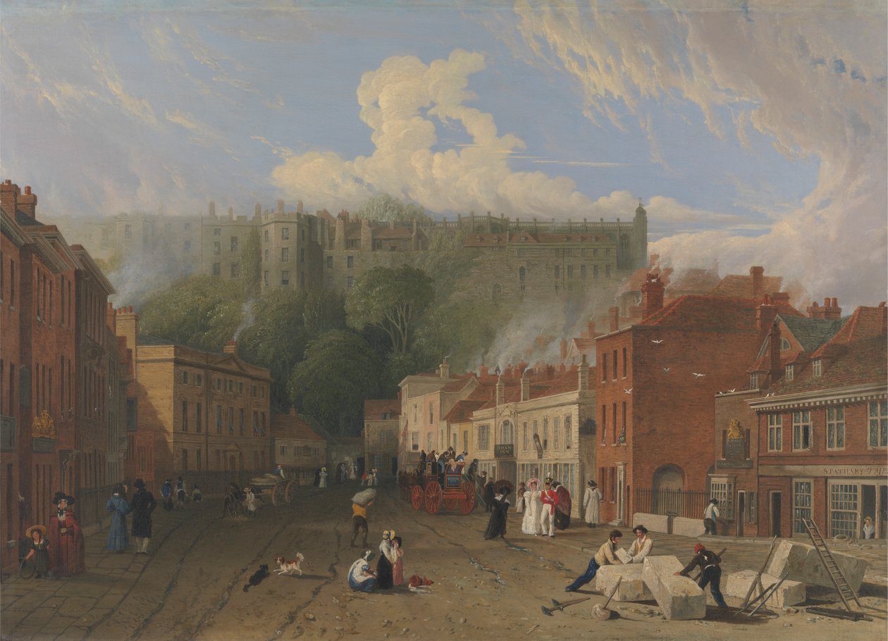 Pohled na Thames Street, Windsor od George Vincent