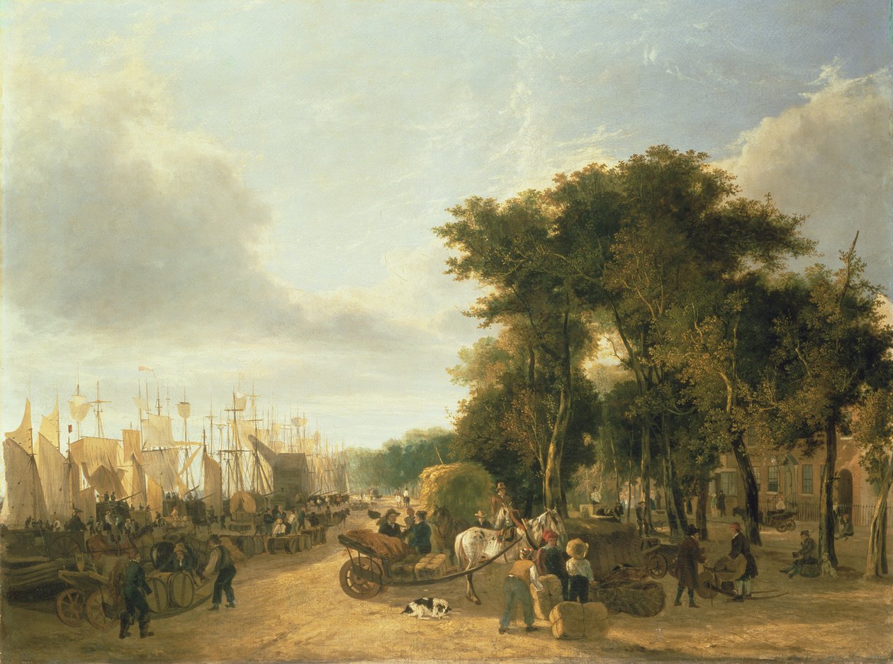 Yarmouth Quay, 1823 od George Vincent