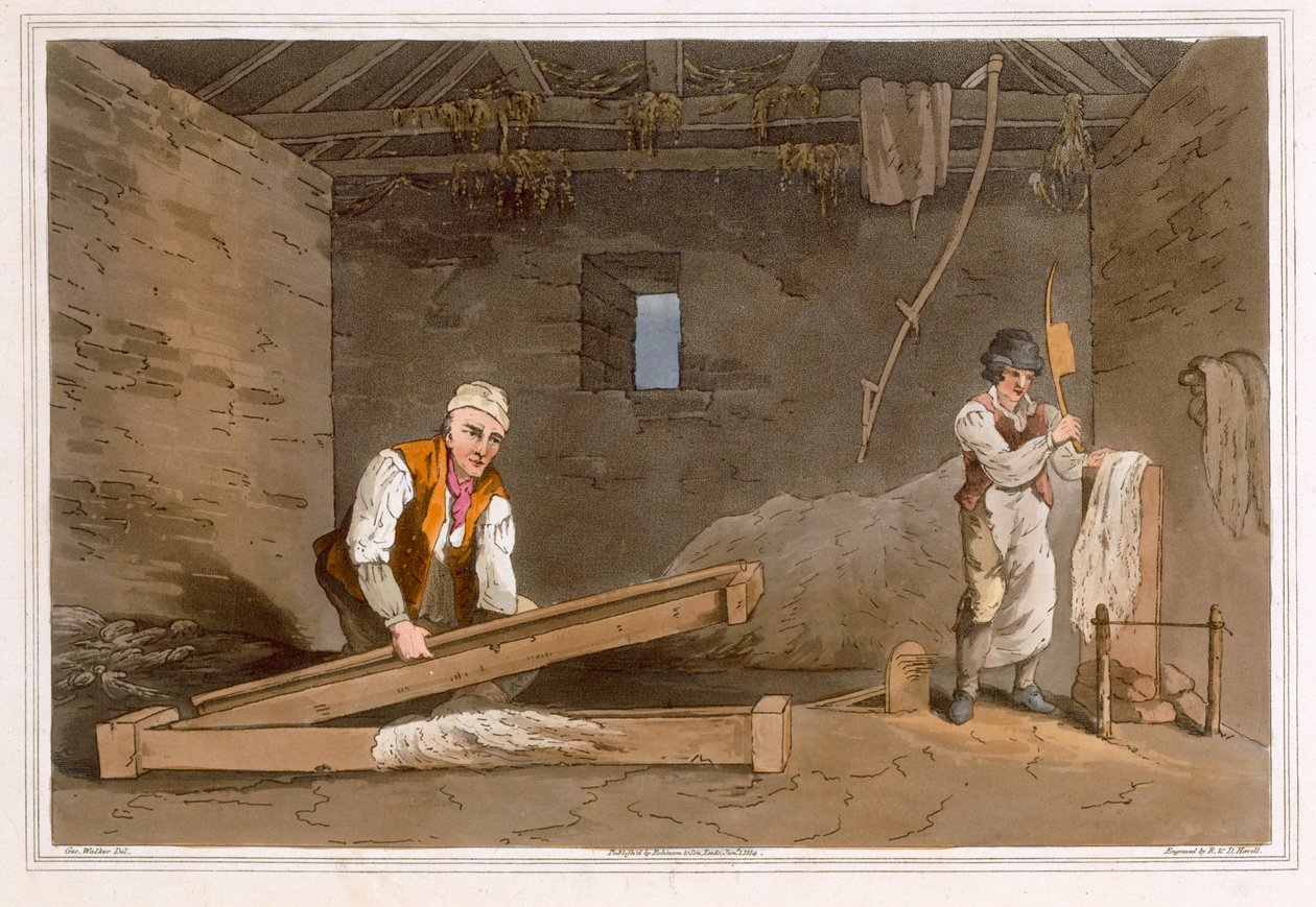Line Swinglers vyryl Robert Havell starší, vydalo nakladatelství Robinson and Son, Leeds, 1814. od George Walker