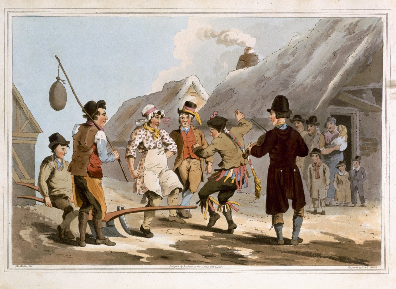 Bláznový pluh, vyrytý Robertem Havellem starším, publikoval 1814 Robinson a syn, Leeds od George Walker