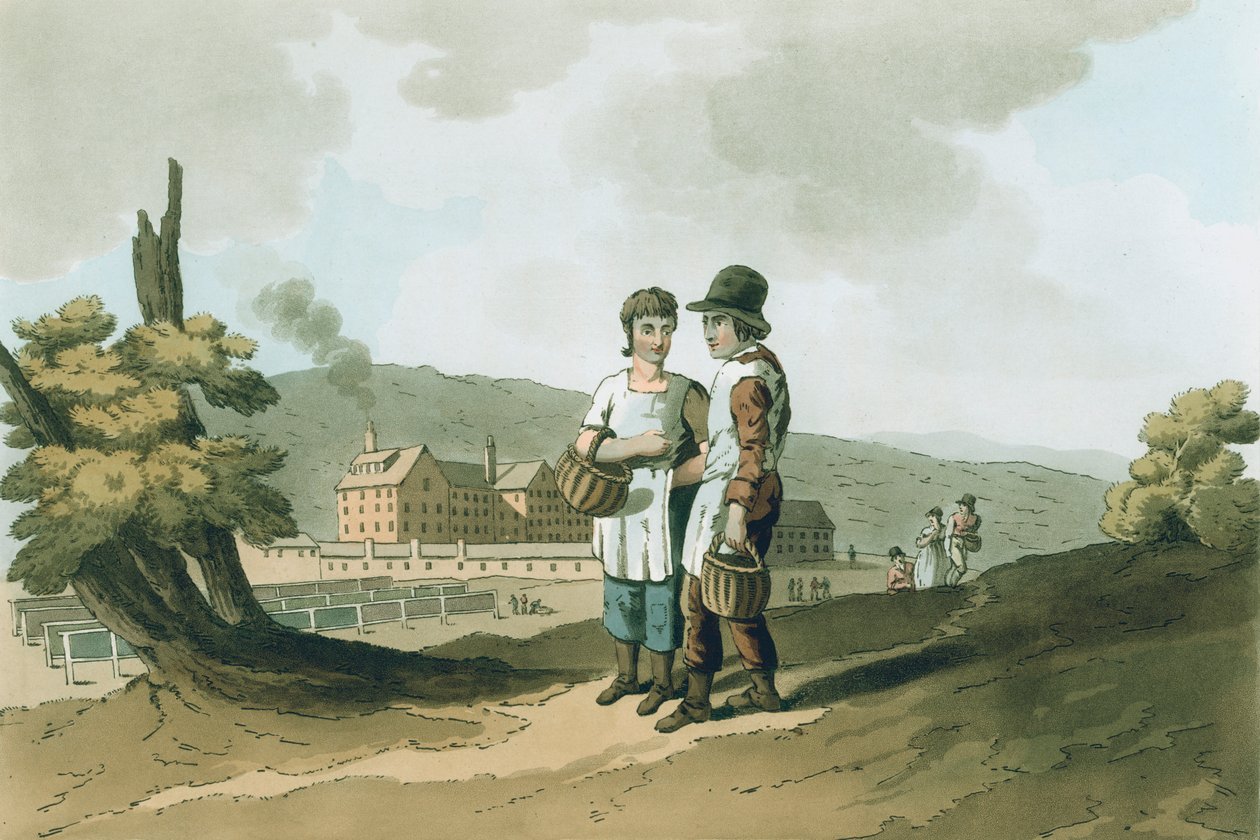 "Děti z továrny", 1814 od George Walker of Seacroft