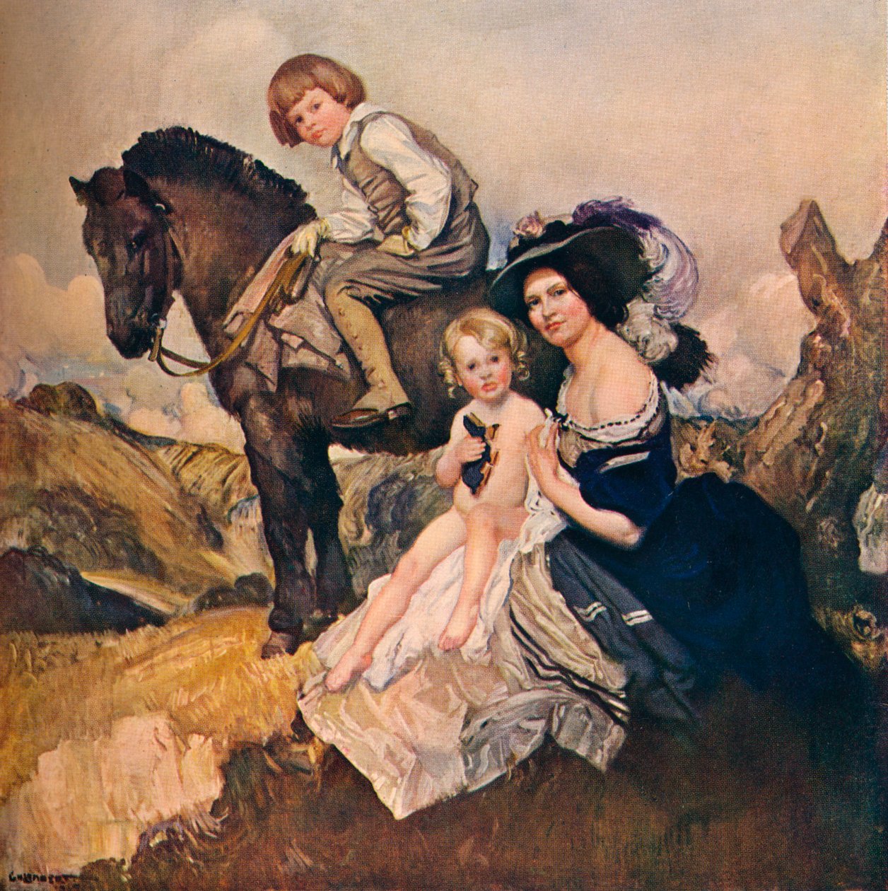 Portrétní skupina, 1908 od George Washington Lambert