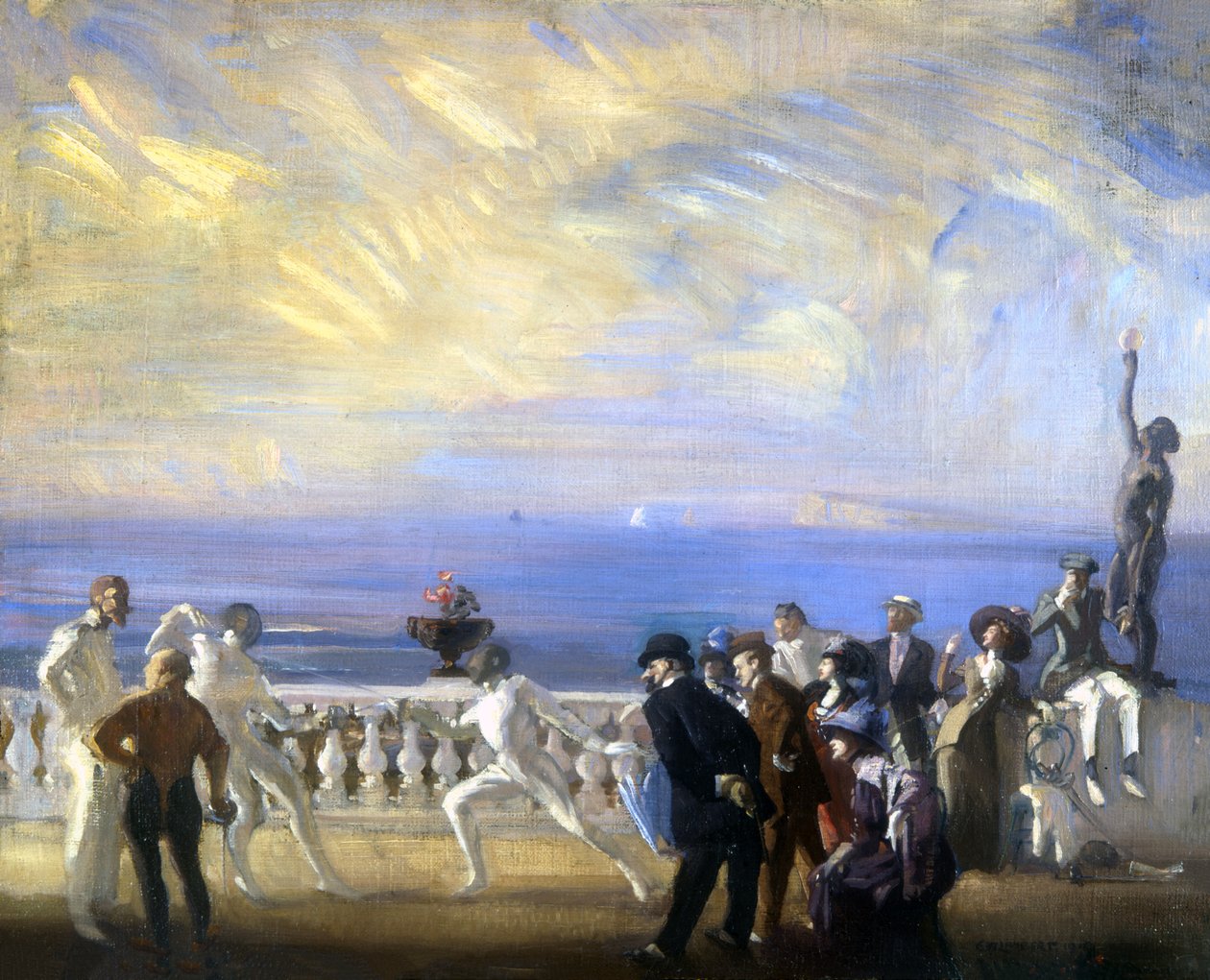 Šermířský zápas od George Washington Lambert
