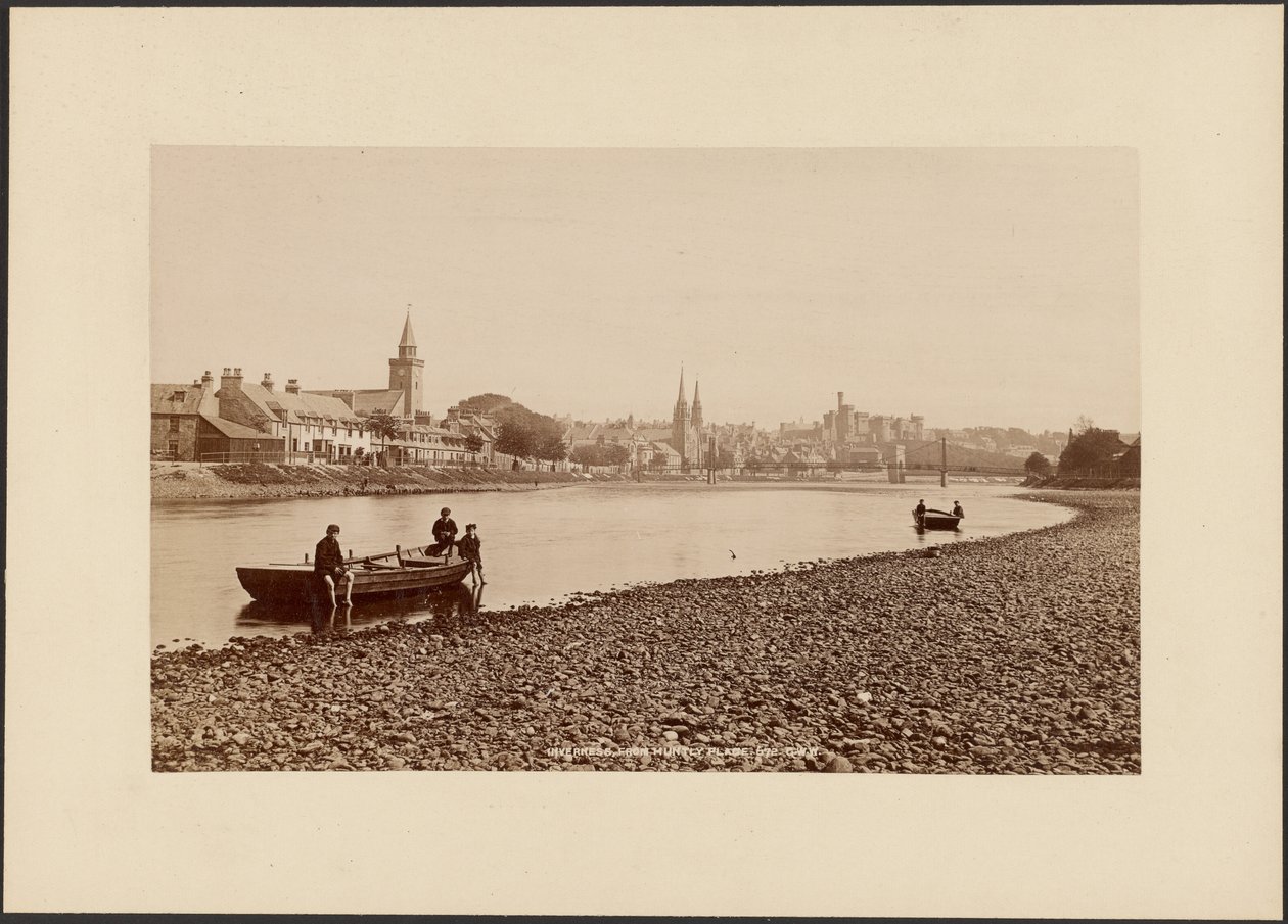 Inverness, z Huntly Place od George Washington Wilson