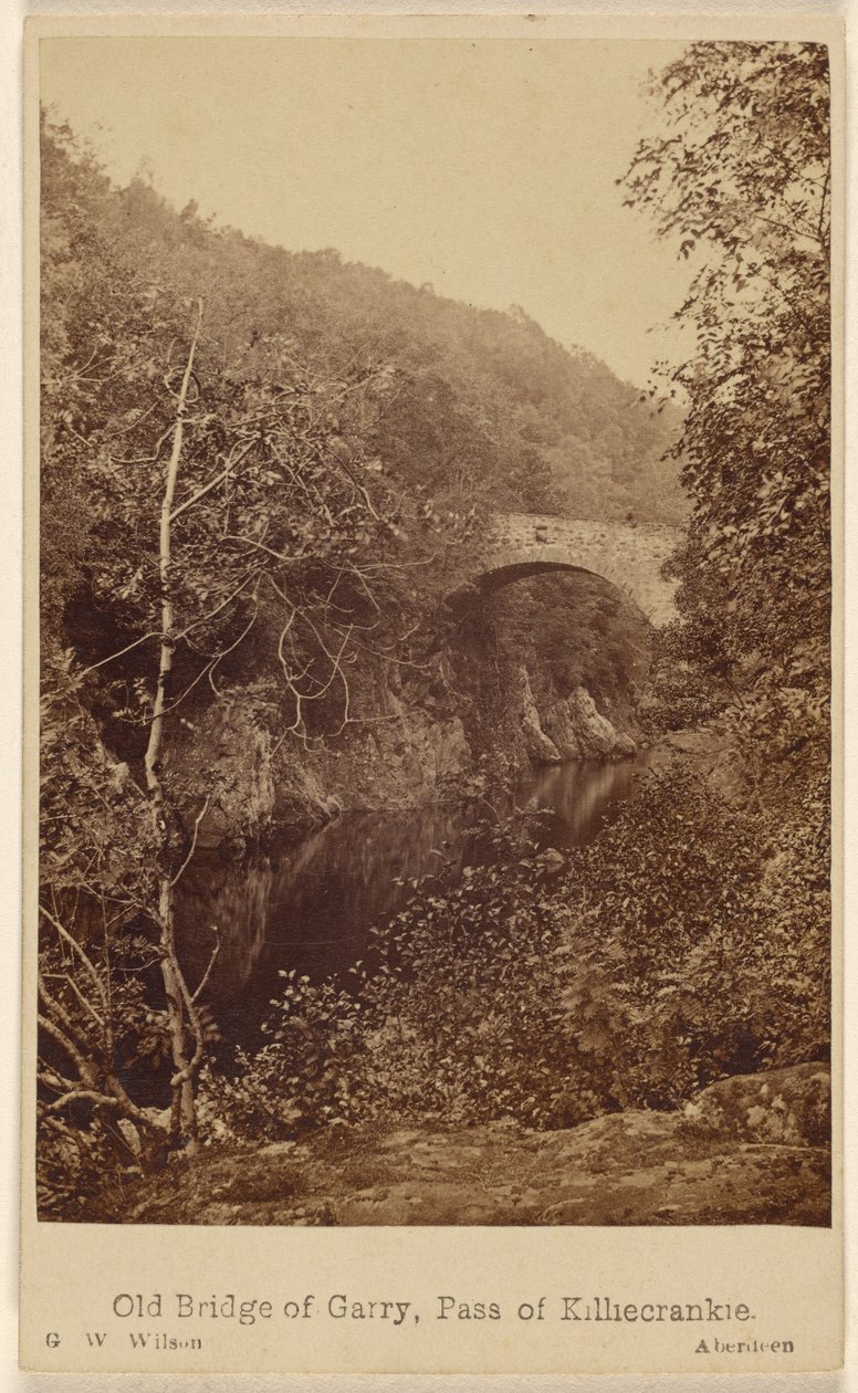 Starý most Garry, průsmyk Killiecrankie. od George Washington Wilson