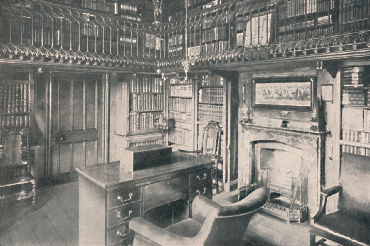 Sir Walter Scotts Study, Abbotsford, 1904 od George Washington Wilson