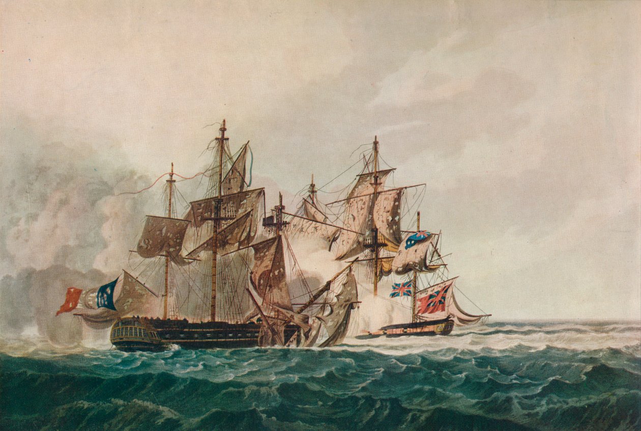 Capture of the Furieuse, c1810 od George Webster