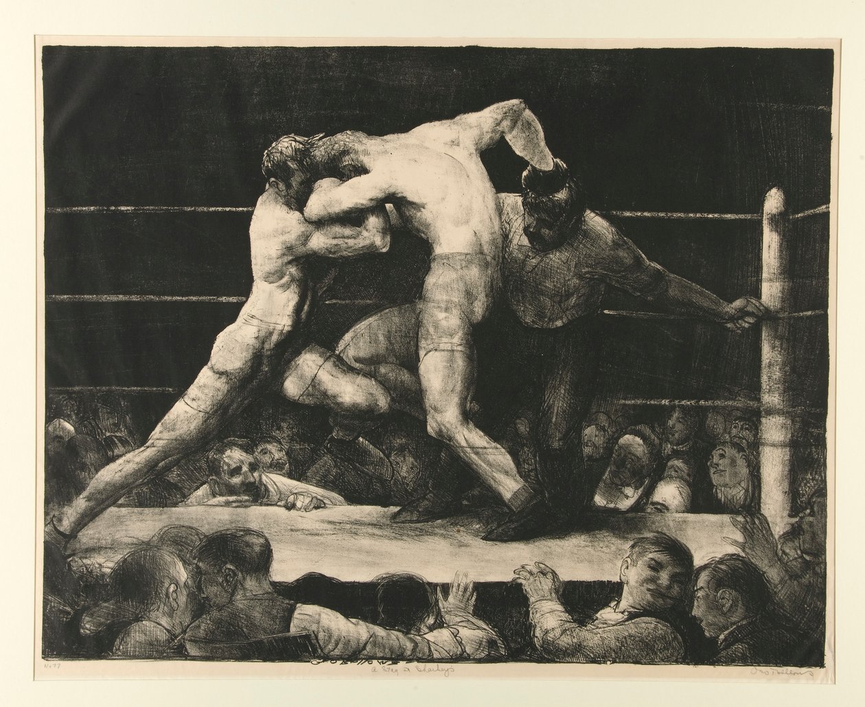 Jelen v Sharkey od George Wesley Bellows