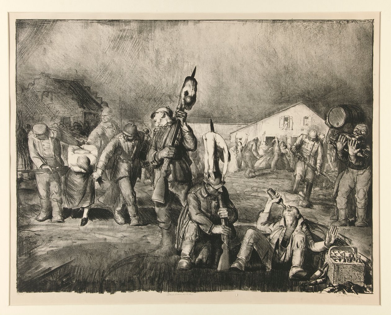 Bacchanal (první kámen) od George Wesley Bellows