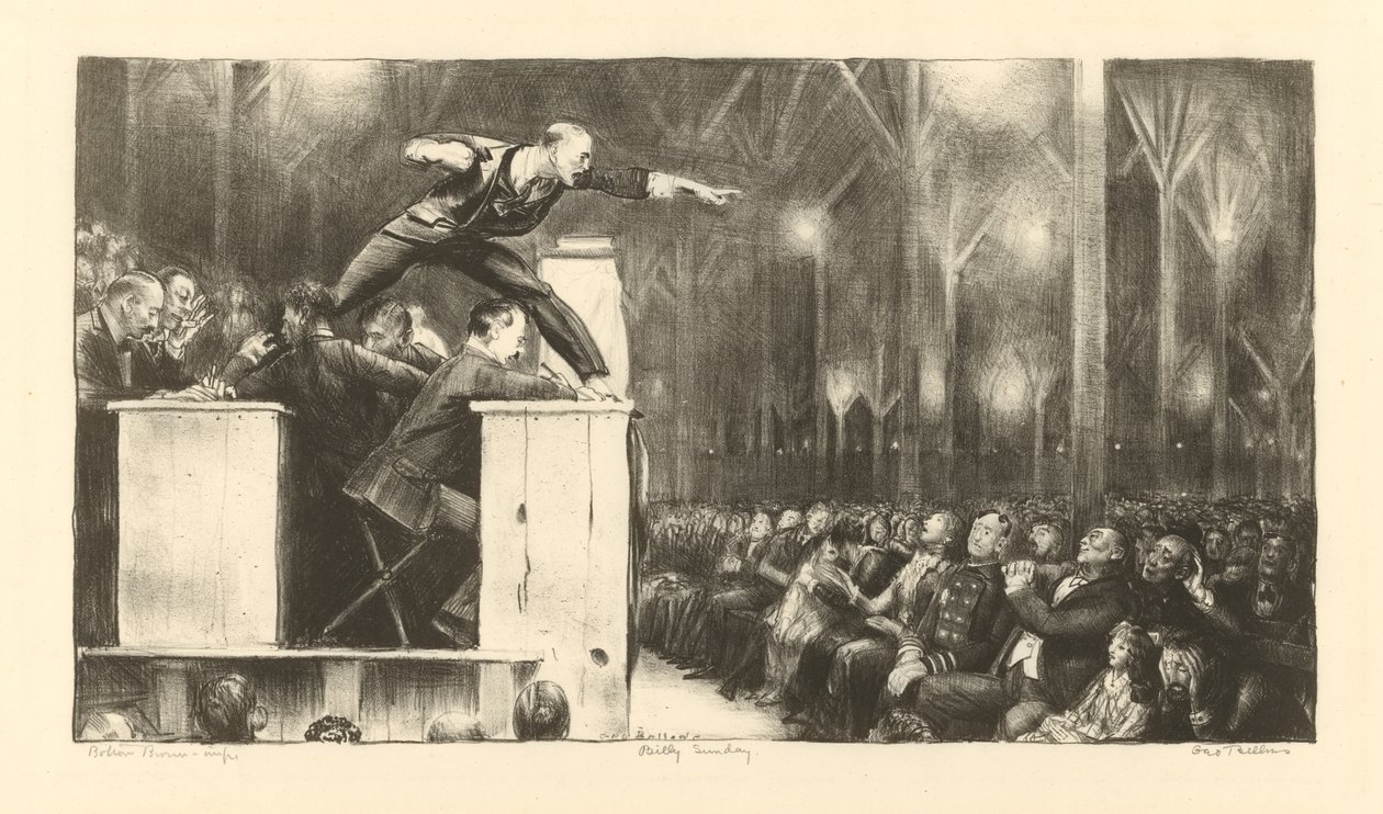 Billy Sunday od George Wesley Bellows