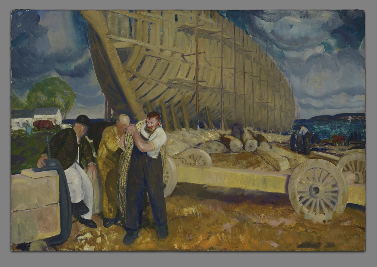 Stavitelé lodí od George Wesley Bellows