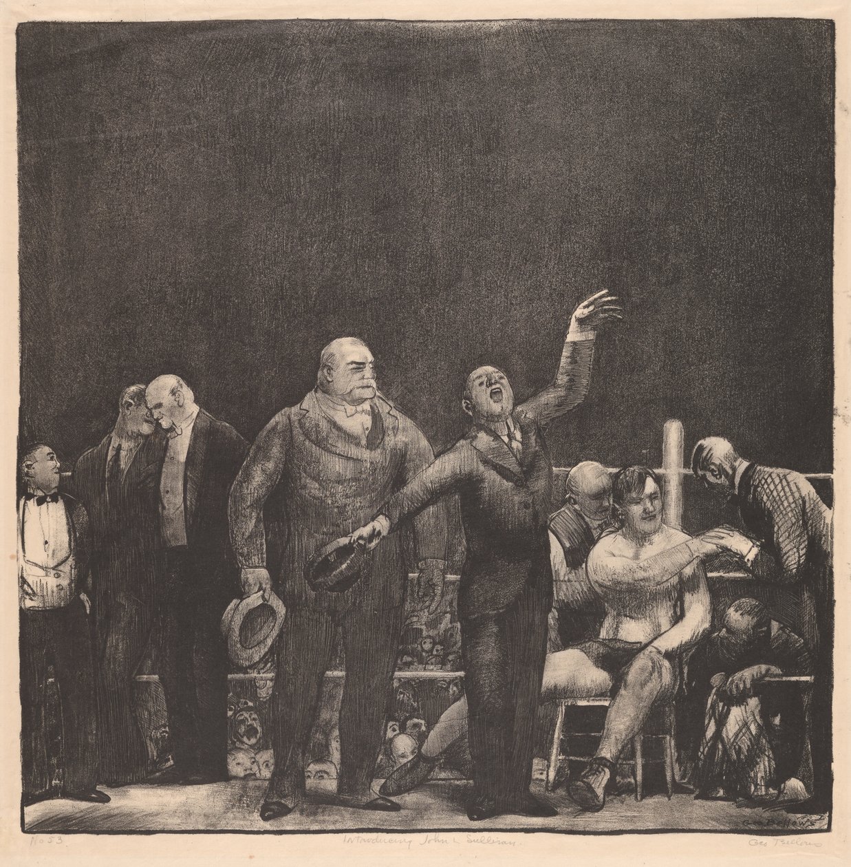 Představení Johna L. Sullivana od George Wesley Bellows