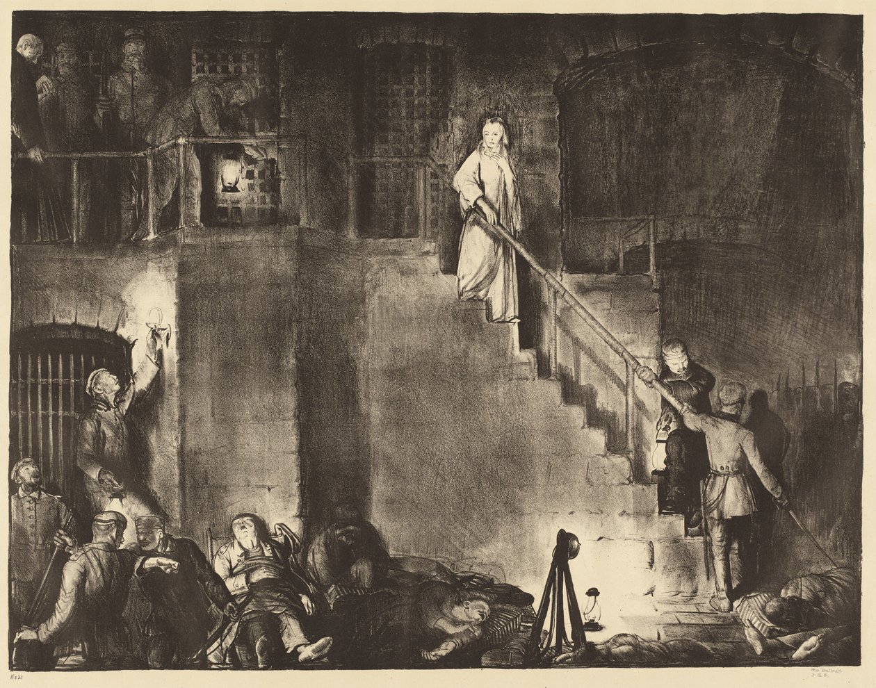 Vražda Edith Cavell, 1918. od George Wesley Bellows