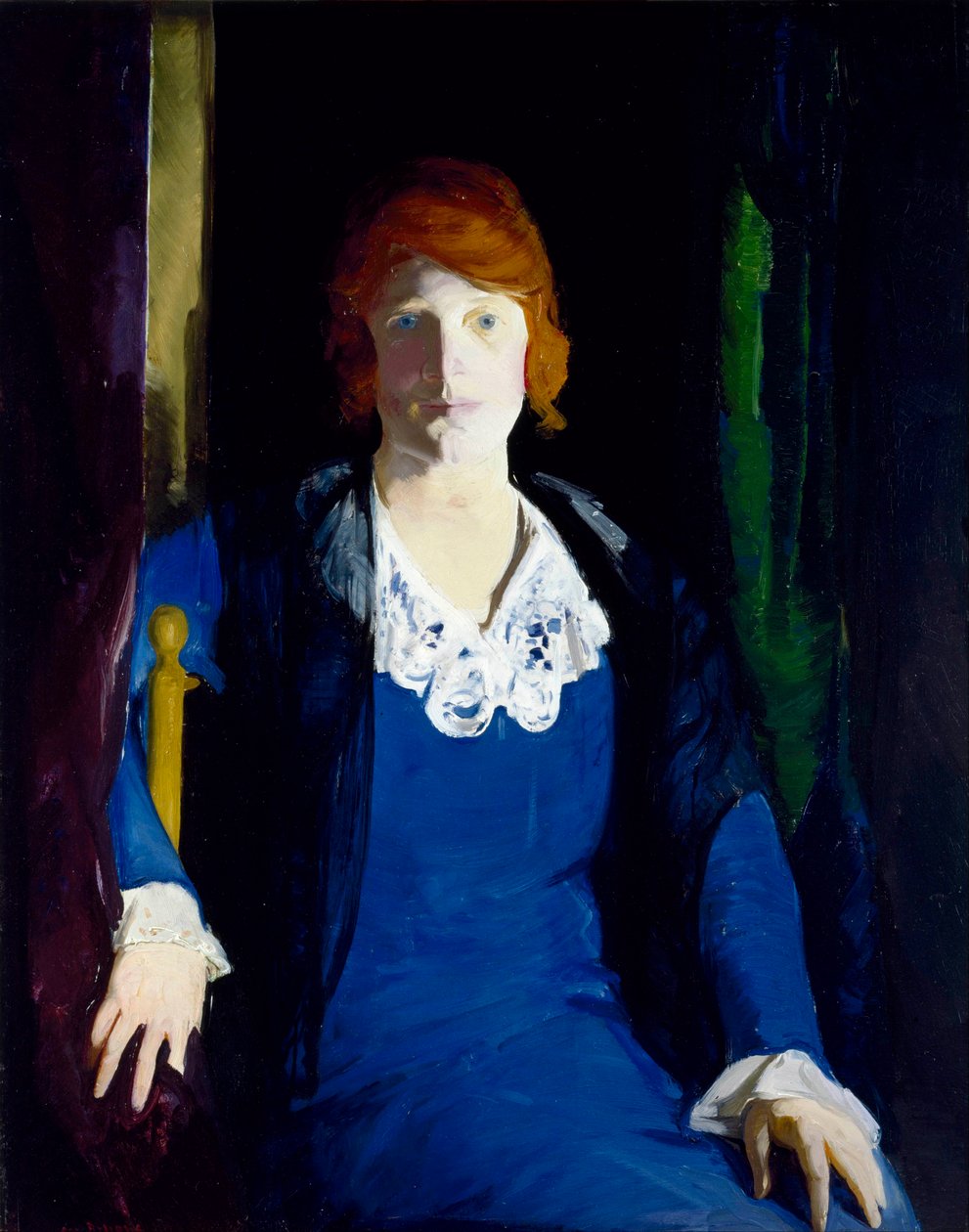 ""Portrét Florence Pierce"" Peinture de George Bellows (1882-1925) 1914 - Olej na dřevě - 96,5x76,2 - Museum of Fine Arts, Houston od George Wesley Bellows