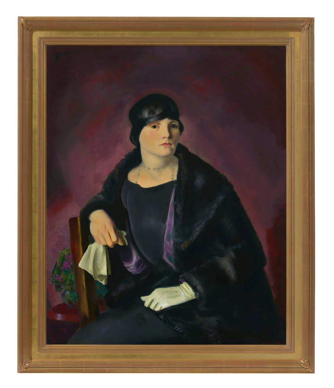 Portrét paní Walter Richterové (olej na plátně) od George Wesley Bellows