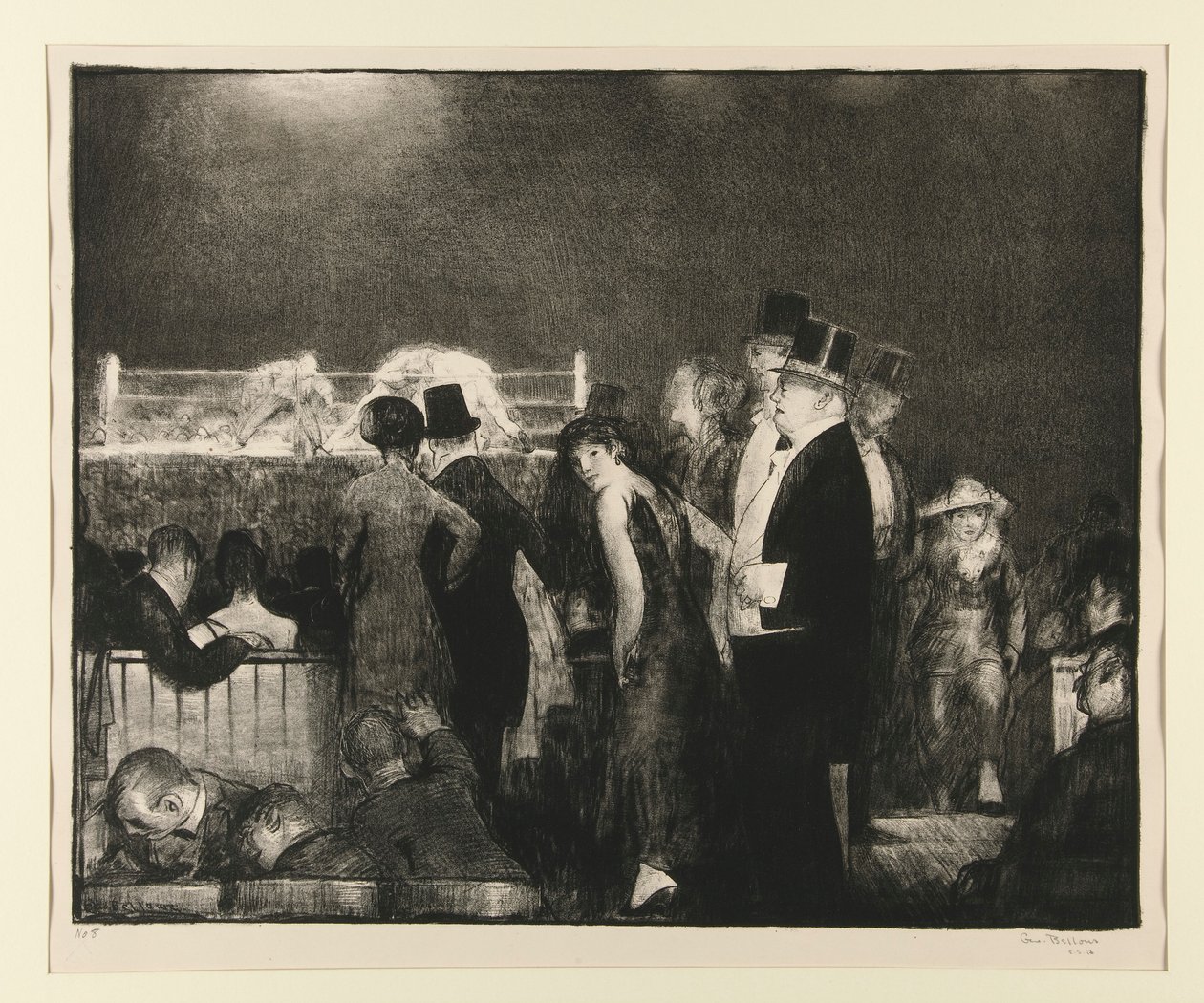 Předkolo velkého zápasu, č. 8 od George Wesley Bellows