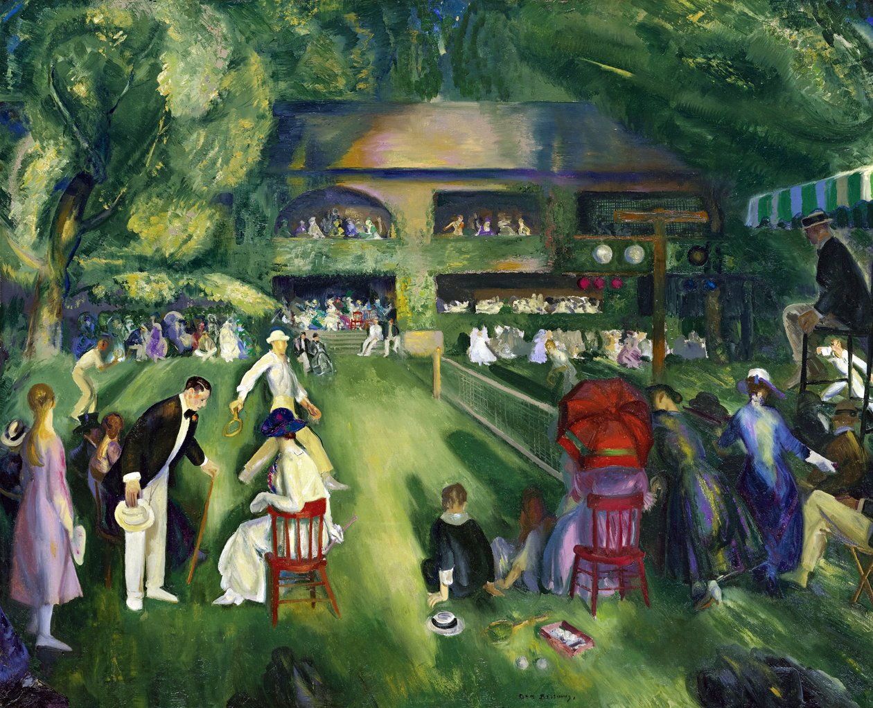 Realismus: Tenis v Newportu par Bellows, George (1882-1925) od George Wesley Bellows