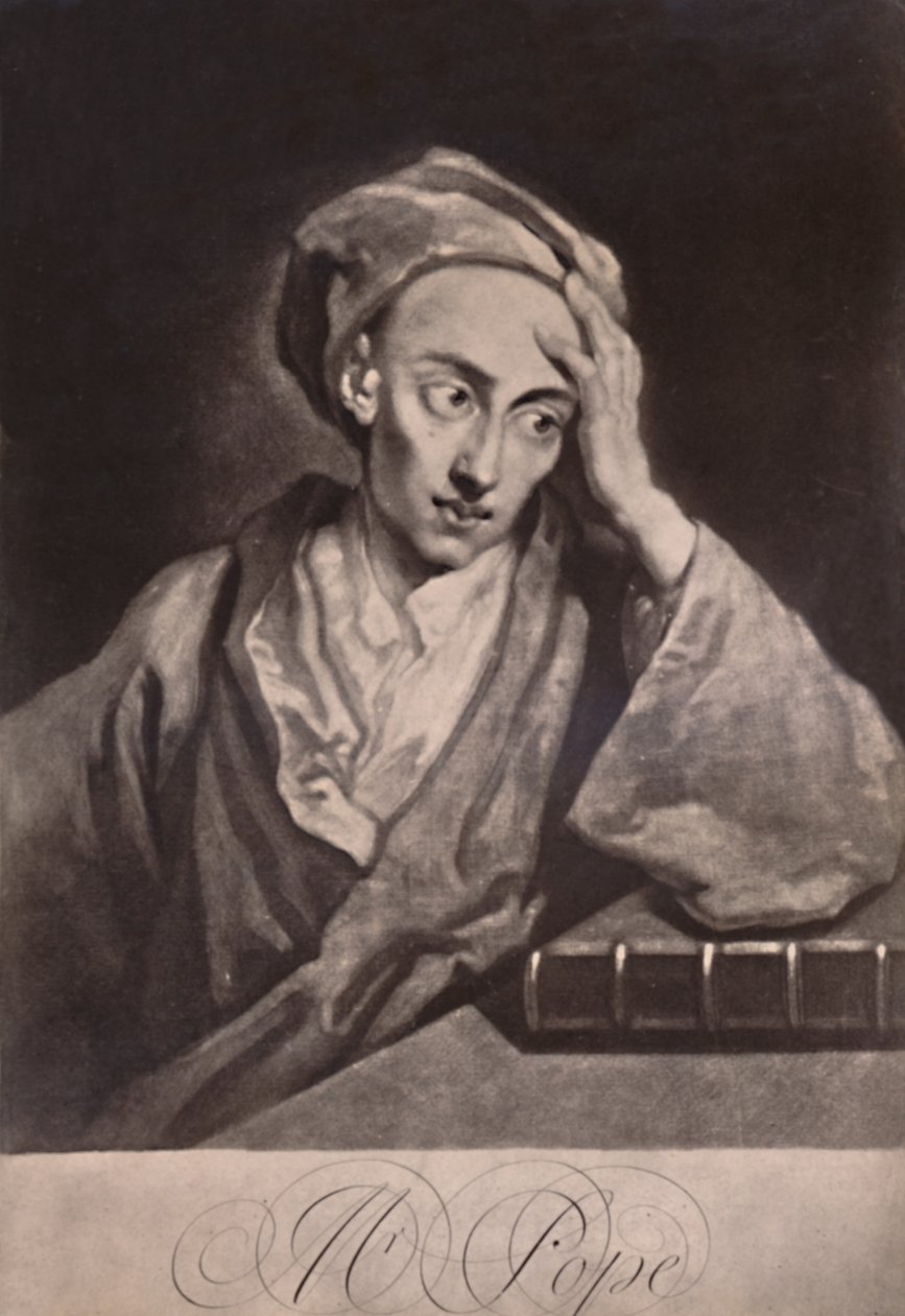 Alexander Pope, anglický básník a satirik, c1732 1894 od George White